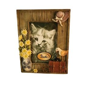 Cat 3D Frame - Studio‎ Silversmiths Decorative Picture Frame Country Cottagecore